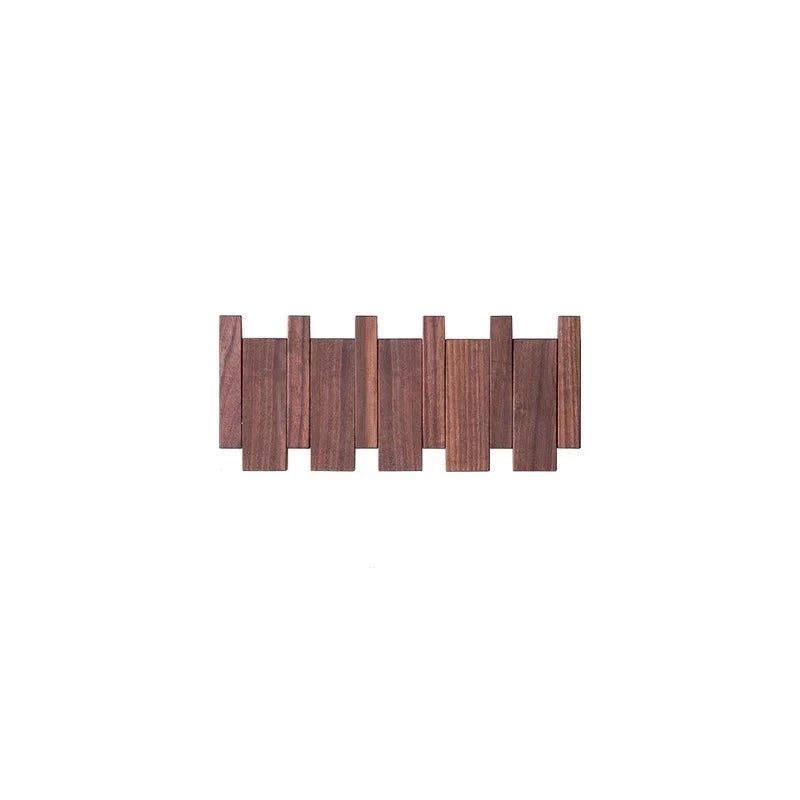 Elegant Wooden Wall Mounted Coat Rack 0