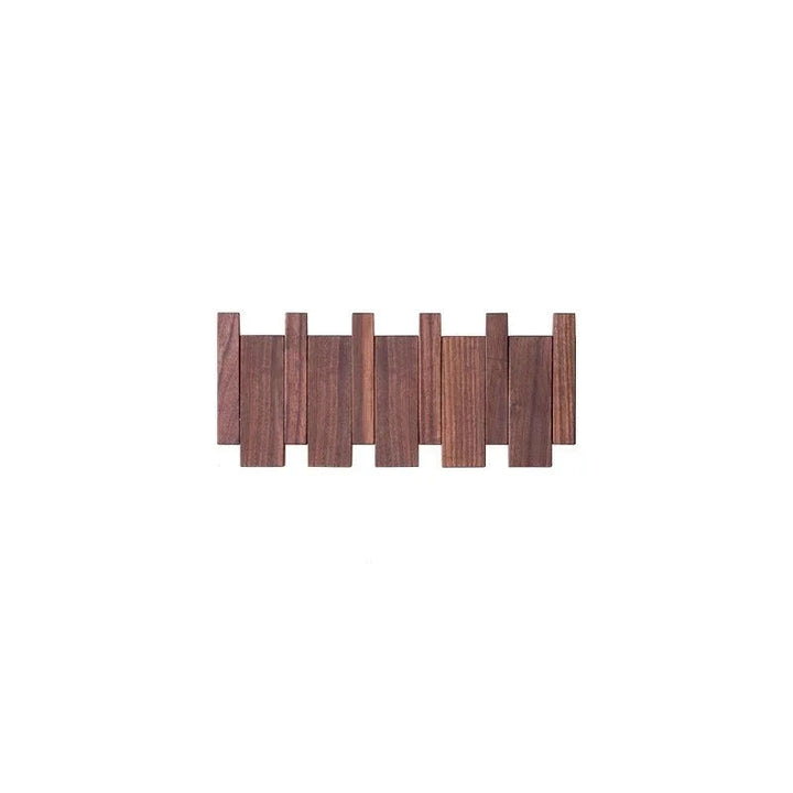 Elegant Wooden Wall Mounted Coat Rack 0