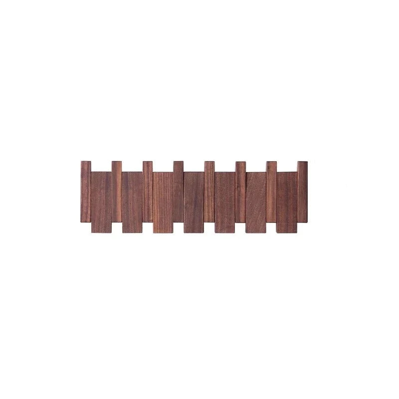 Elegant Wooden Wall Mounted Coat Rack 10