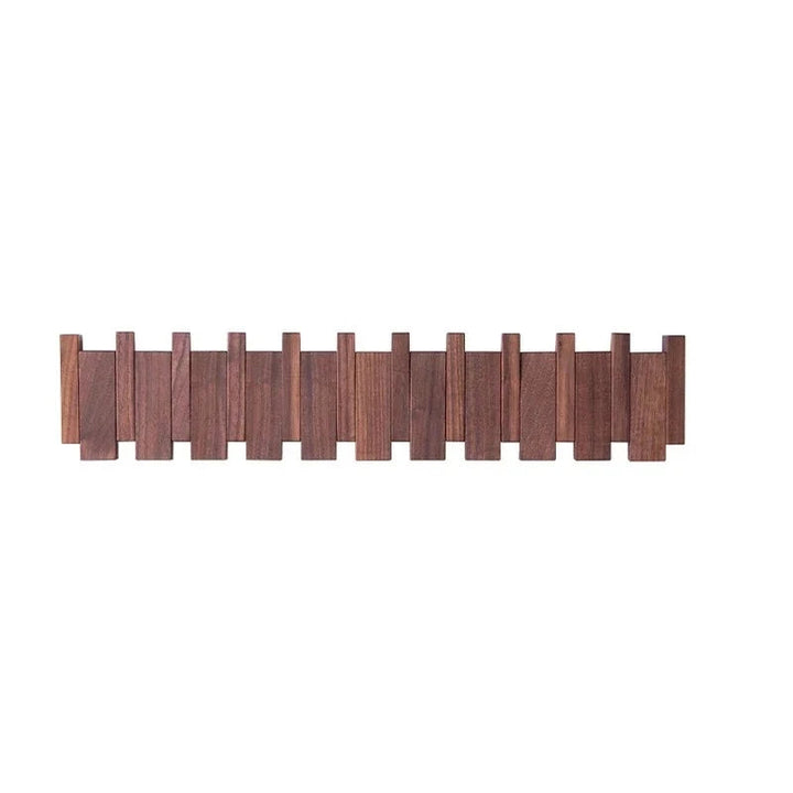Elegant Wooden Wall Mounted Coat Rack 12