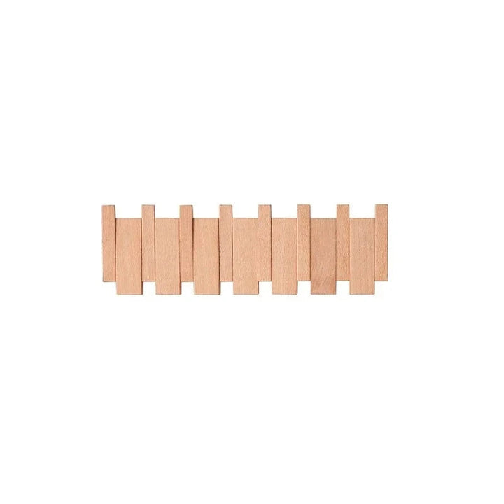 Elegant Wooden Wall Mounted Coat Rack 13