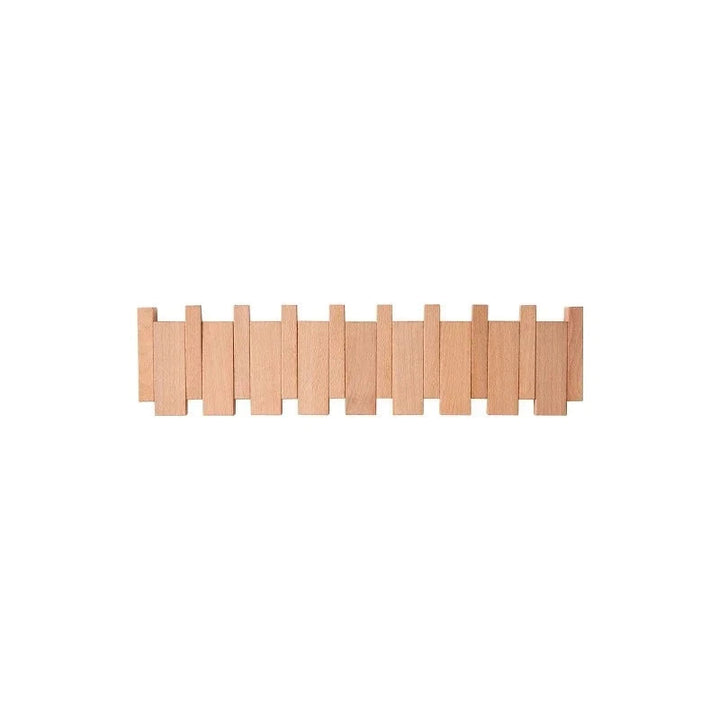 Elegant Wooden Wall Mounted Coat Rack 16