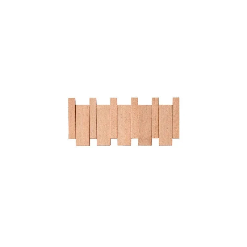 Elegant Wooden Wall Mounted Coat Rack 17
