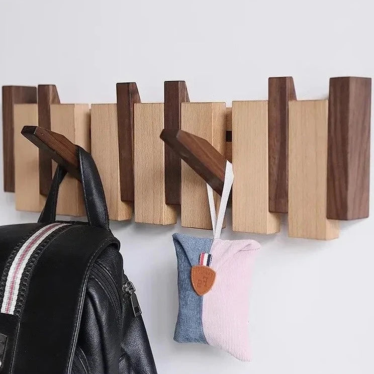 Elegant Wooden Wall Mounted Coat Rack 3