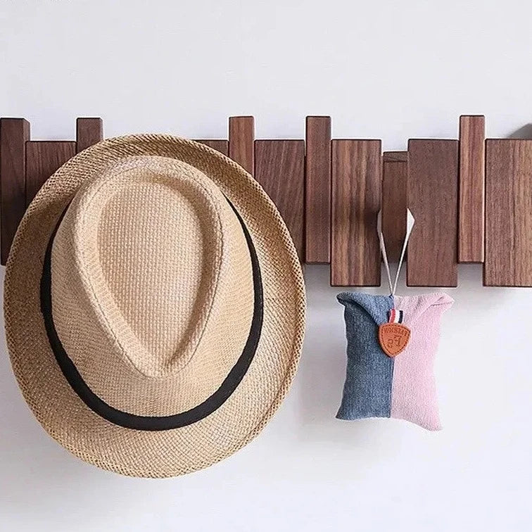 Elegant Wooden Wall Mounted Coat Rack 5