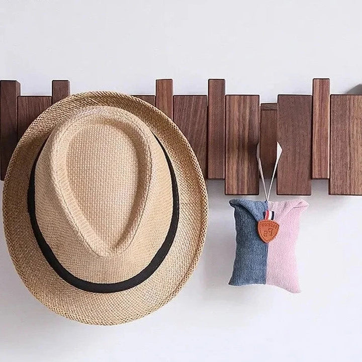 Elegant Wooden Wall Mounted Coat Rack 5