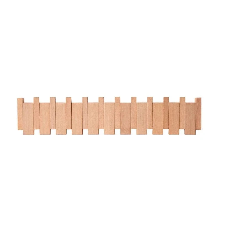 Elegant Wooden Wall Mounted Coat Rack 9