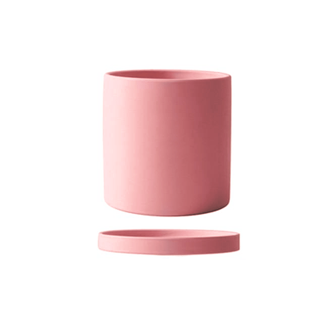 Timeless Ceramic Planter with Saucer