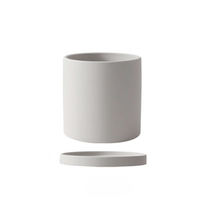 Timeless Ceramic Planter with Saucer