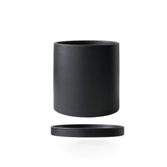 Timeless Ceramic Planter with Saucer
