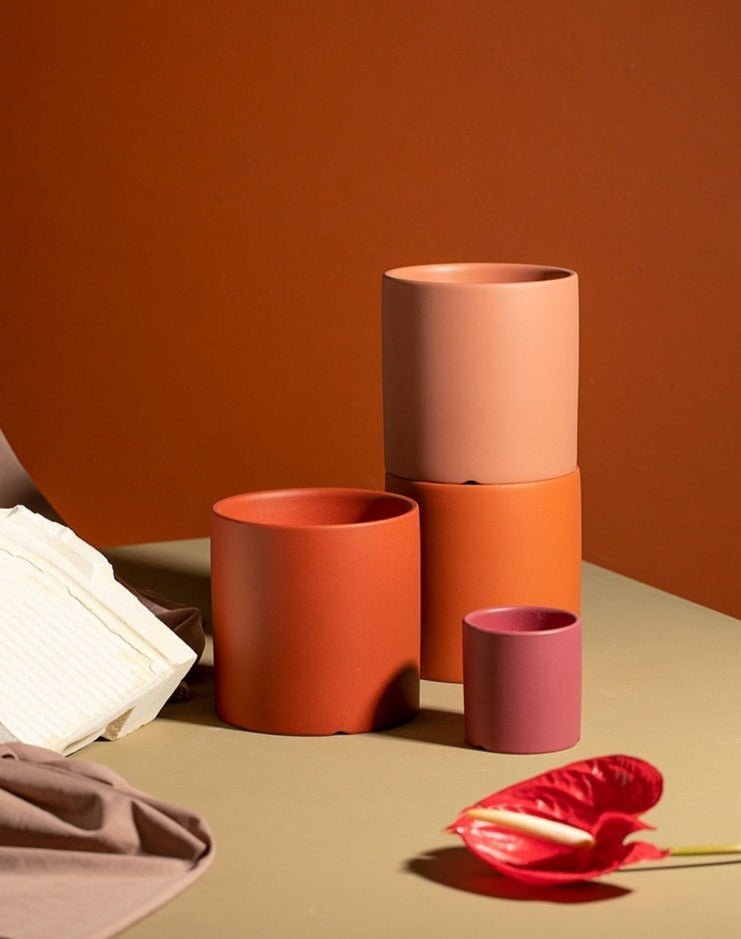 Timeless Ceramic Planter with Saucer