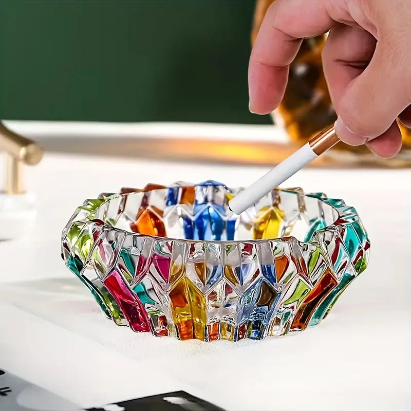 Timeless Crystal Glass Ashtray