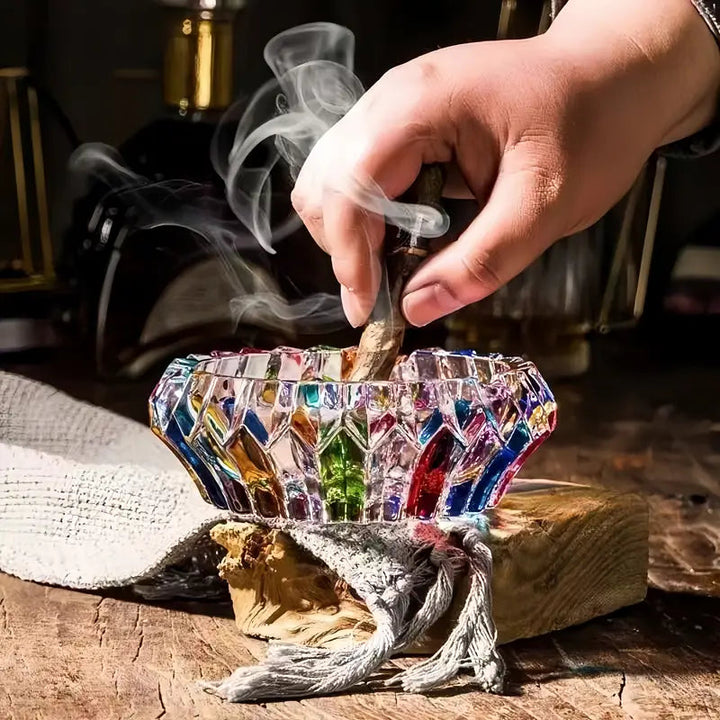 Timeless Crystal Glass Ashtray