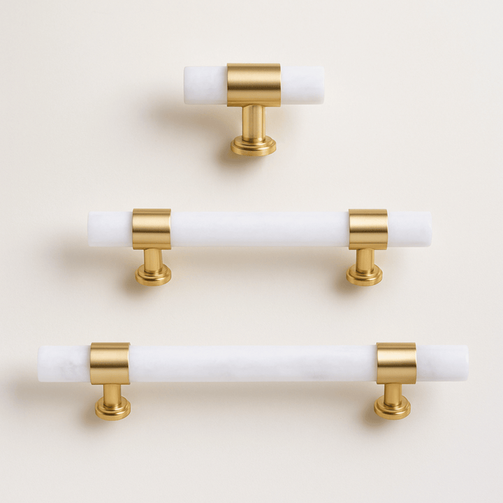 Timeless Marble Brass Cabinet Handle 10