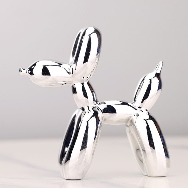 Whimsical Resin Balloon Dog Sculpture
