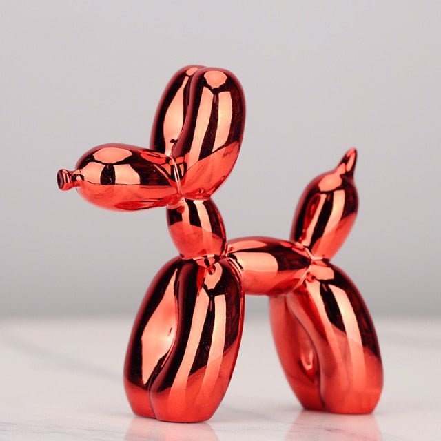Whimsical Resin Balloon Dog Sculpture