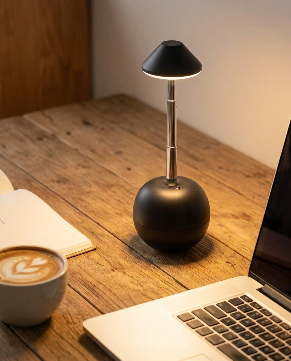 Remote Control Mood Lamp on a desk